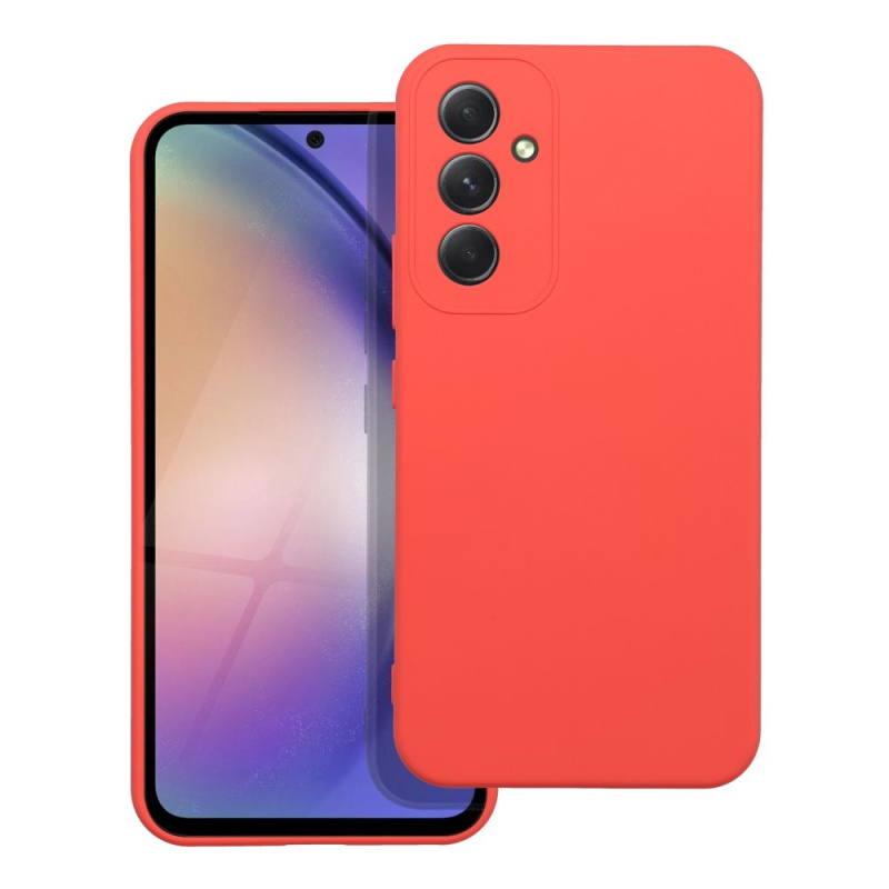 OEM Pouzdro Forcell SILICONE LITE SAMSUNG Galaxy A54 5G broskvové