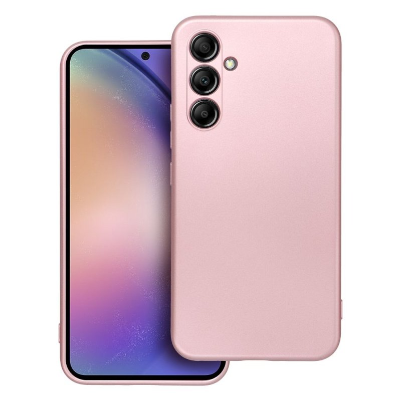 OEM Pouzdro METALLIC SAMSUNG Galaxy A54 5G růžové