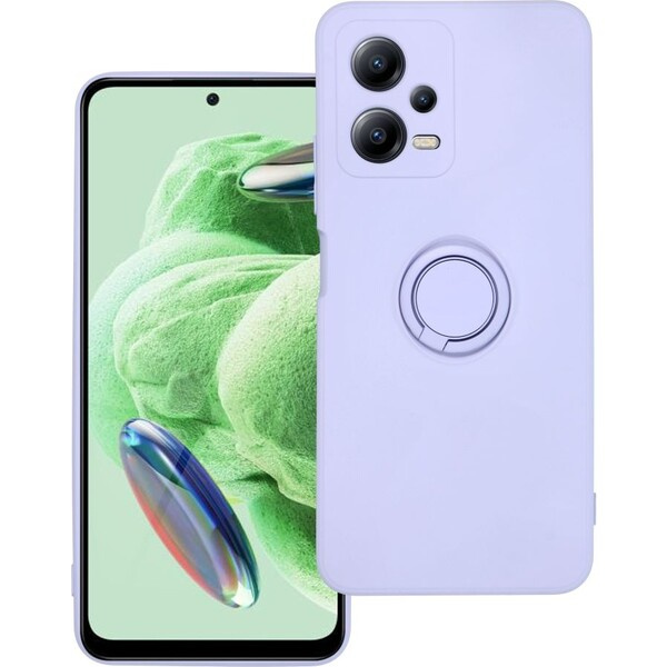 Smarty Ring silikonový kryt Xiaomi Redmi Note 12 5G fialový