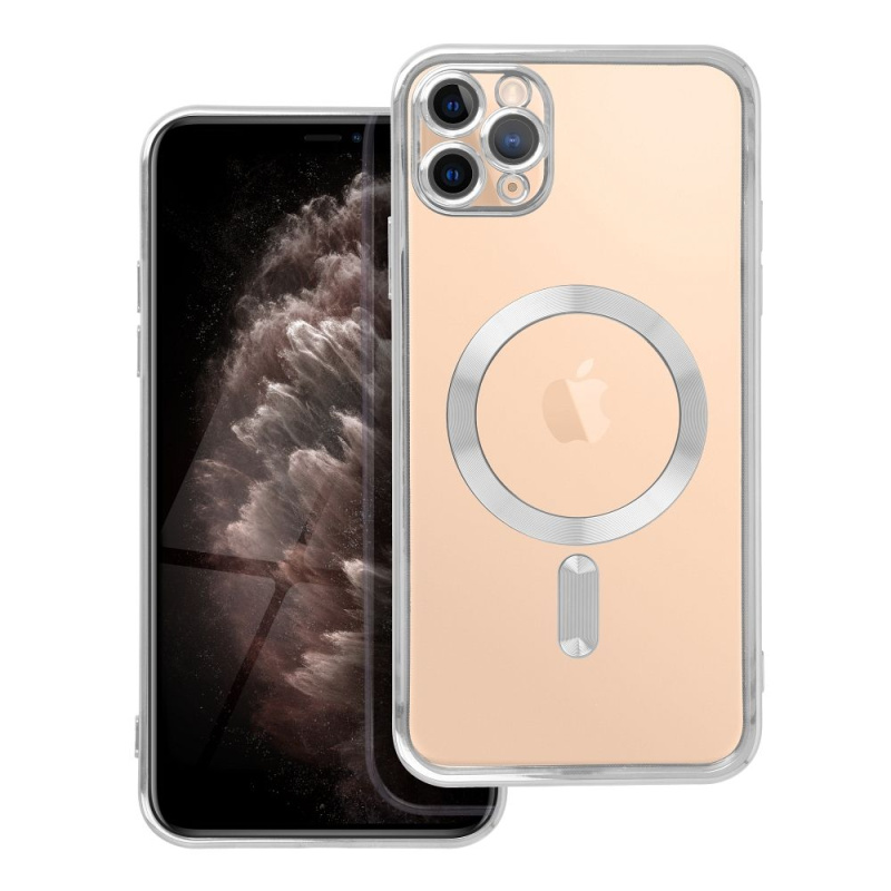 OEM Pouzdro Electro Mag Cover APPLE IPHONE 11 PRO MAX stříbrné