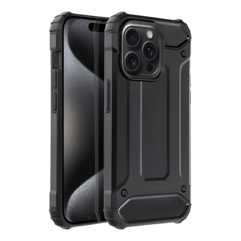 OEM Pouzdro Forcell ARMOR APPLE IPHONE 15 PRO černé