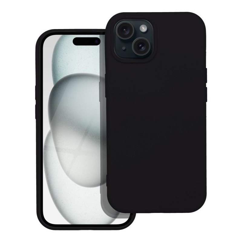 OEM Pouzdro Forcell SILICONE LITE APPLE IPHONE 15 PLUS černé