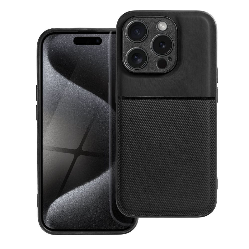 OEM Pouzdro Forcell NOBLE APPLE IPHONE 15 Pro černé