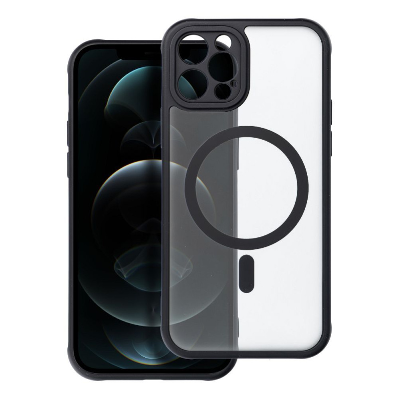 OEM Pouzdro Full Matte Mag Cover MagSafe APPLE IPHONE 12 PRO černé