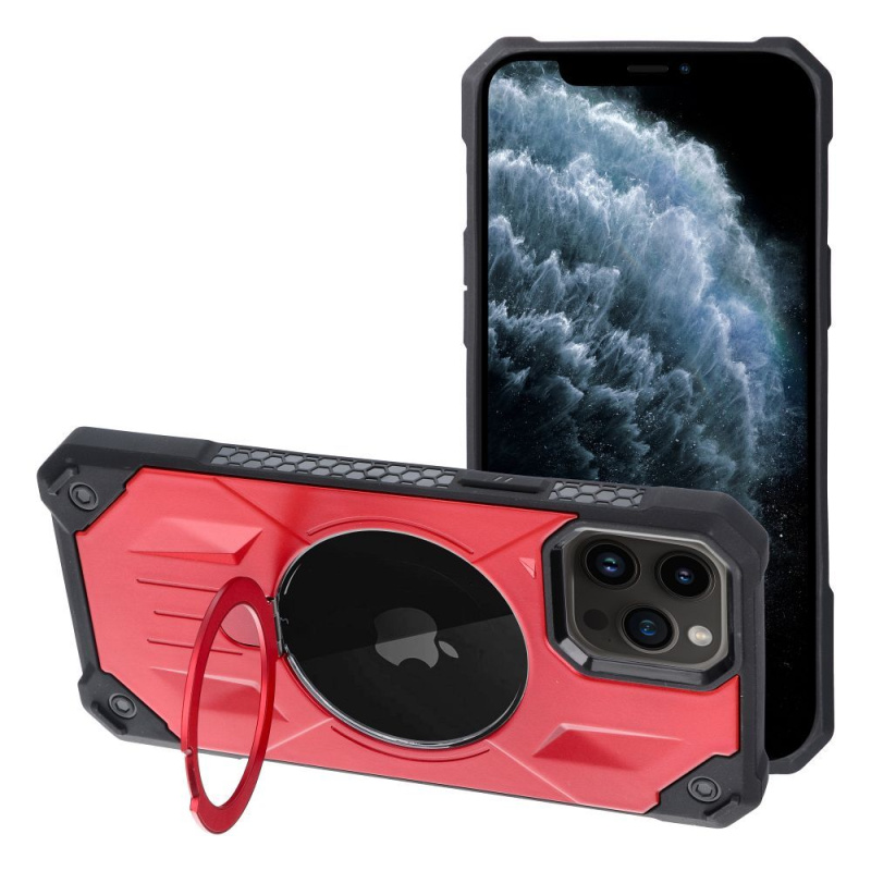 OEM Pouzdro Armor Mag Cover MagSafe APPLE IPHONE 11 PRO MAX červené