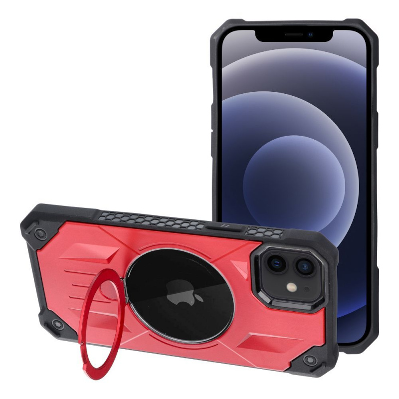 OEM Pouzdro Armor Mag Cover MagSafe APPLE IPHONE 12 / 12 PRO červené