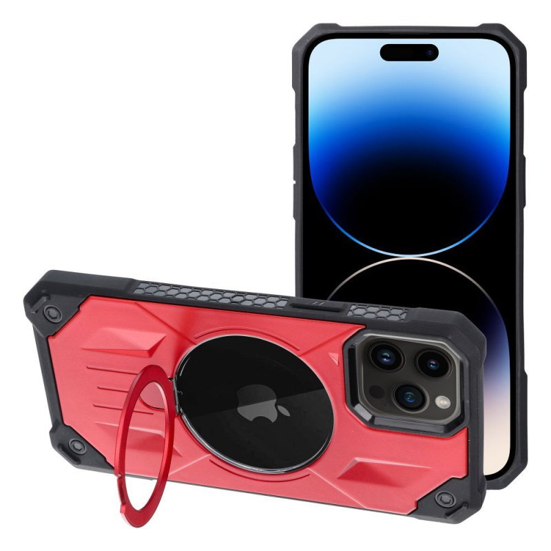 OEM Pouzdro Armor Mag Cover MagSafe APPLE IPHONE 14 PRO červené