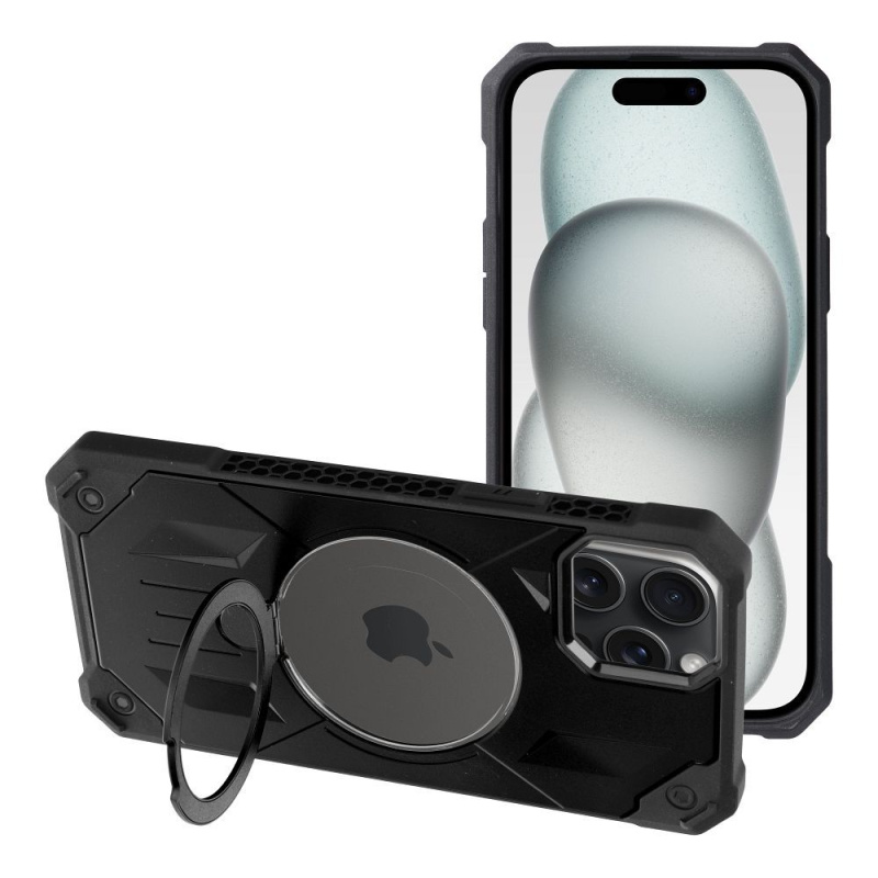 OEM Pouzdro Armor Mag Cover MagSafe APPLE IPHONE 15 PLUS černé