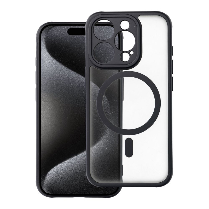 OEM Pouzdro Full Matte Mag Cover MagSafe APPLE IPHONE 15 PRO černé