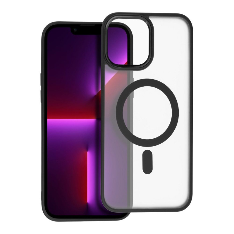 OEM Pouzdro Matte Mag Cover kompatibilní s MagSafe APPLE IPHONE 13 PRO MAX černé
