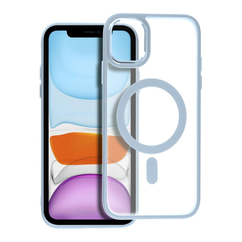 OEM Pouzdro Matte Mag Cover kompatibilní s MagSafe APPLE IPHONE 11 modré