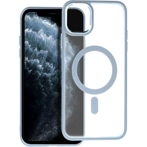 Smarty Matte Mag kryt s MagSafe iPhone 11 Pro Max modrý