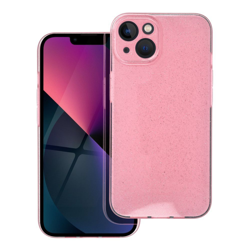 OEM Pouzdro CLEAR CASE 2mm BLINK APPLE IPHONE 13 růžové