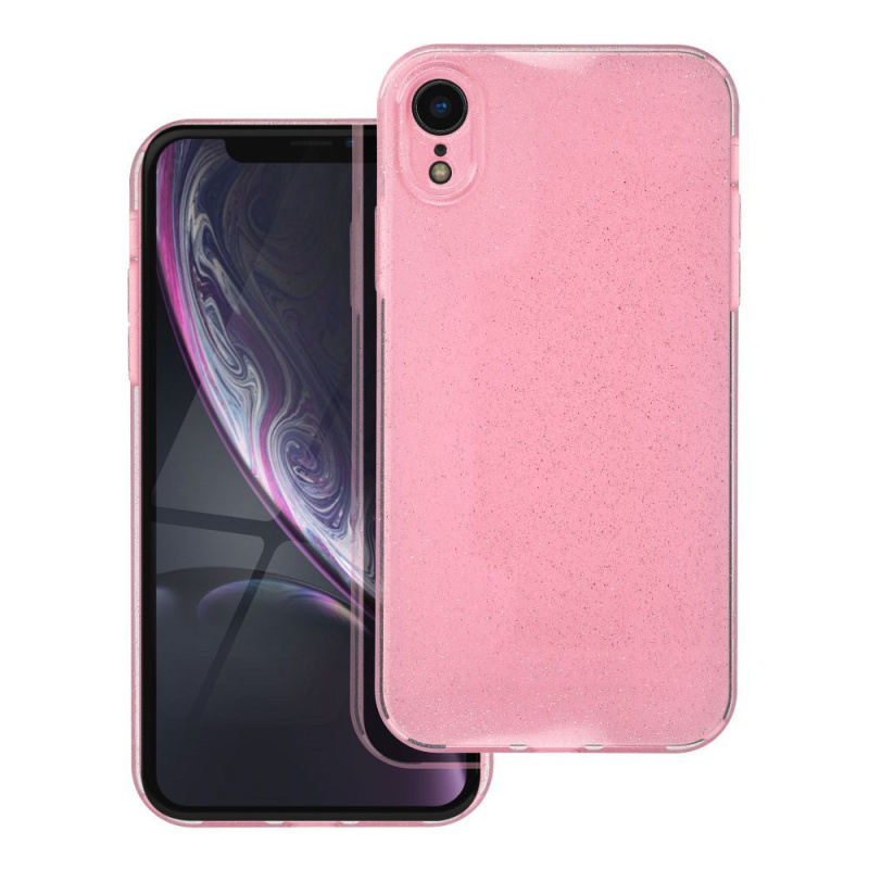 OEM Pouzdro CLEAR CASE 2mm BLINK APPLE IPHONE XR růžové