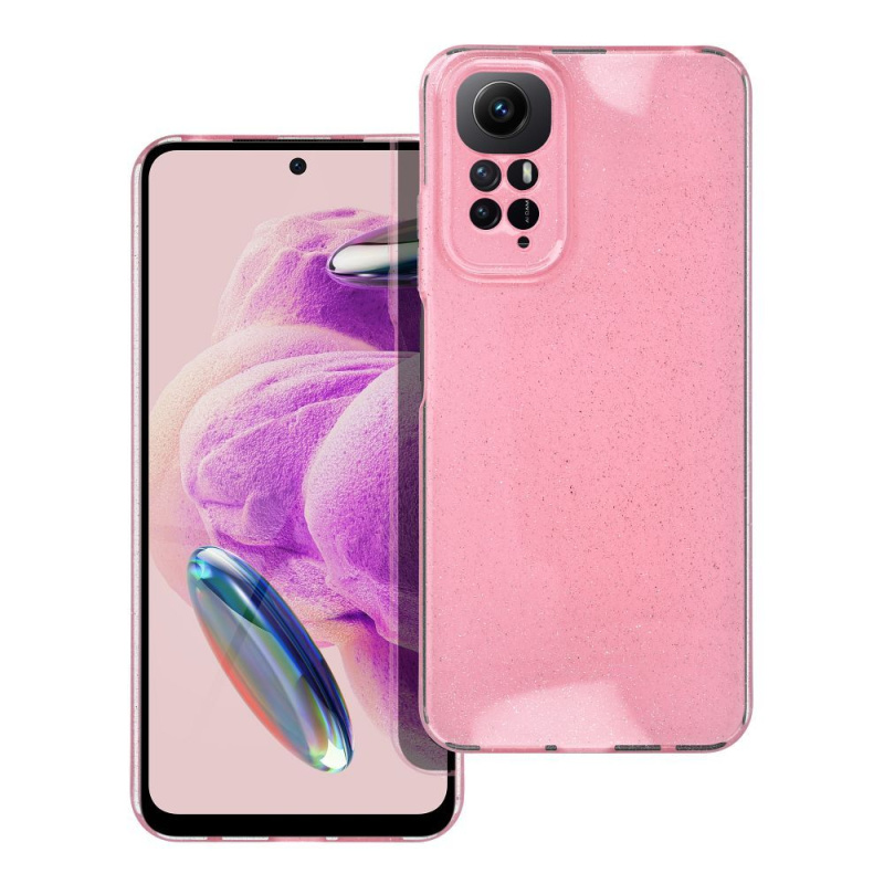 OEM Pouzdro CLEAR CASE 2mm BLINK XIAOMI Redmi NOTE 12S růžové