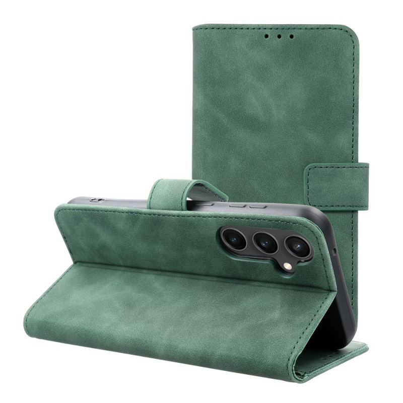 OEM Pouzdro Forcell TENDER Book SAMSUNG Galaxy S23 FE zelené