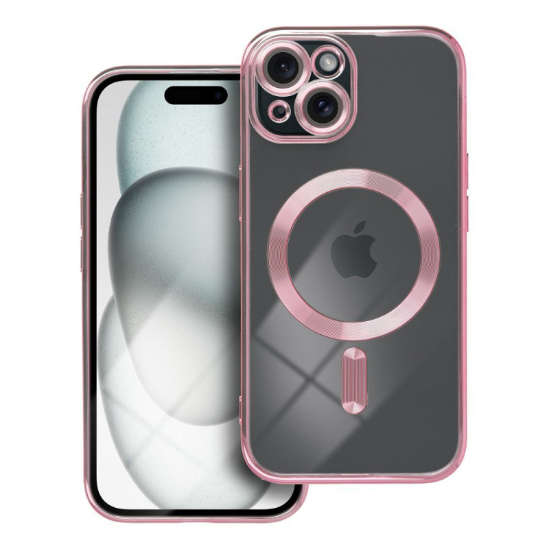 OEM Pouzdro Electro Mag Cover APPLE IPHONE 15 zlatorůžové