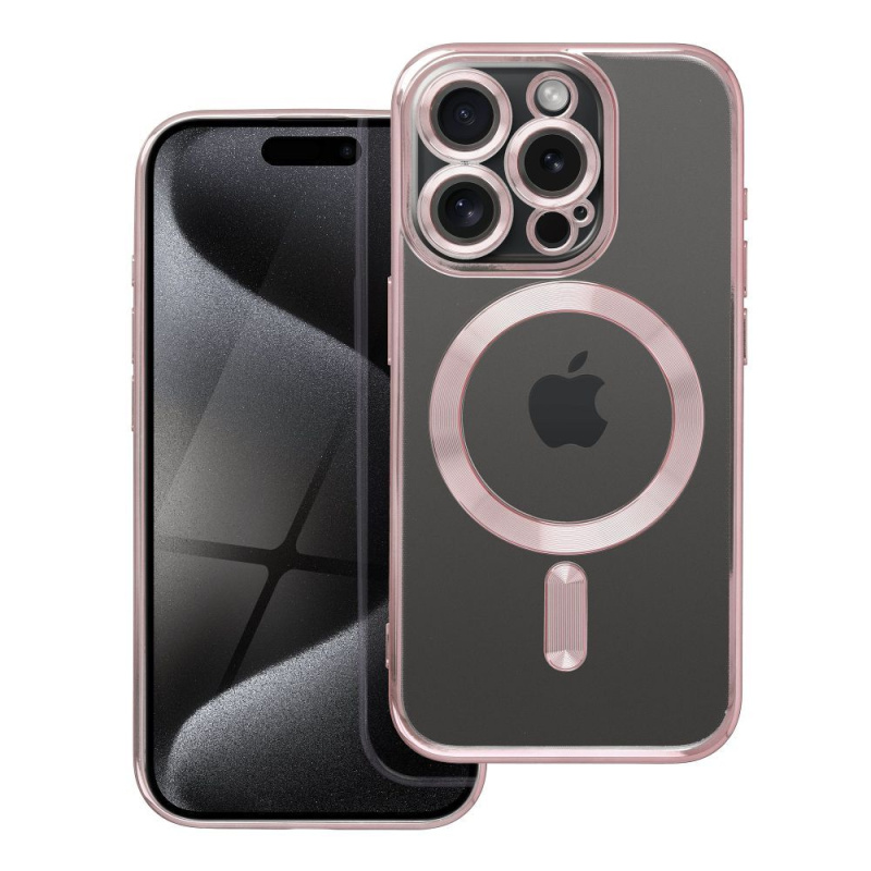 OEM Pouzdro Electro Mag Cover APPLE IPHONE 15 PRO zlatorůžové