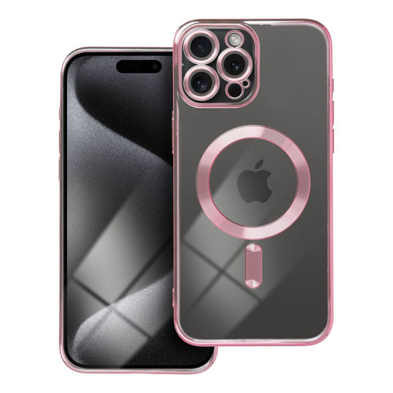 OEM Pouzdro Electro Mag Cover APPLE IPHONE 15 PRO MAX zlatorůžové