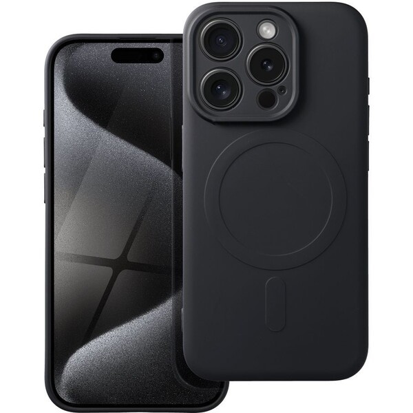 Smarty Mag silikonový kryt s MagSafe iPhone 15 Pro černý