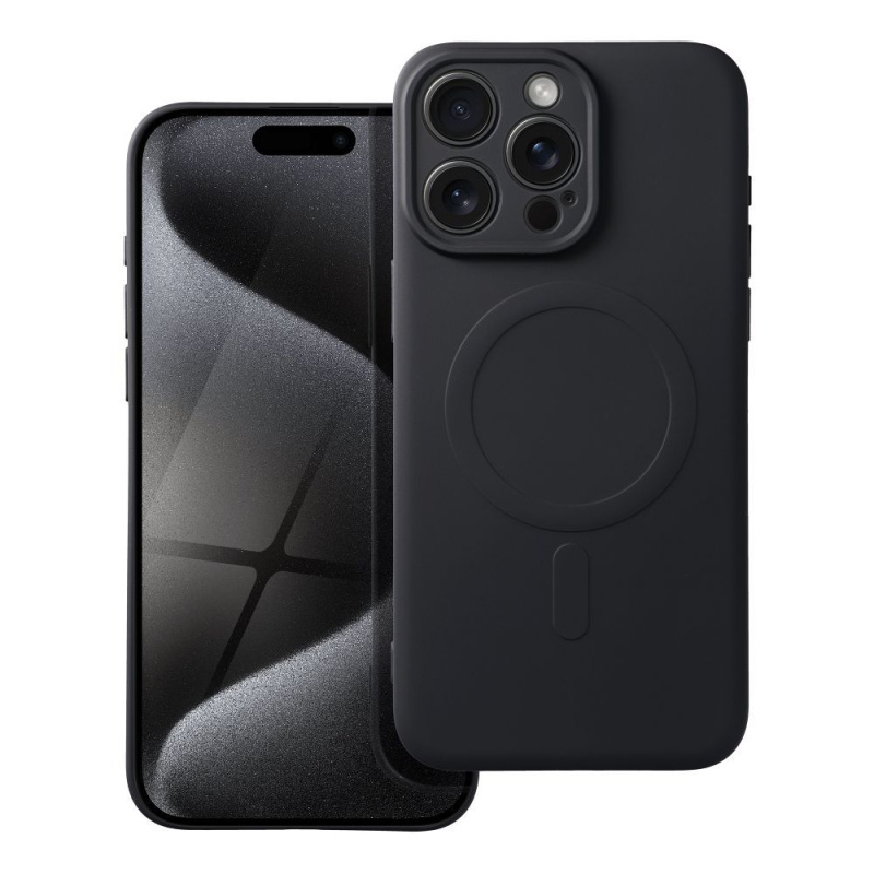 OEM Pouzdro Silicone Mag Cover APPLE IPHONE 15 PRO MAX černé