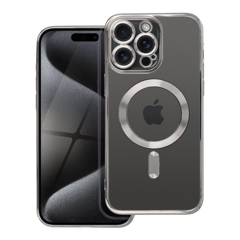 OEM Pouzdro Electro Mag Cover APPLE IPHONE 15 PRO MAX titanově šedé