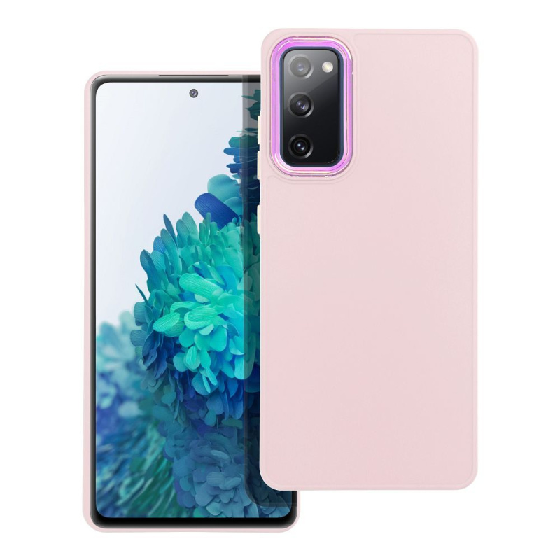 OEM Pouzdo FRAME SAMSUNG Galaxy S20 FE / S20 FE 5G pudrově růžové
