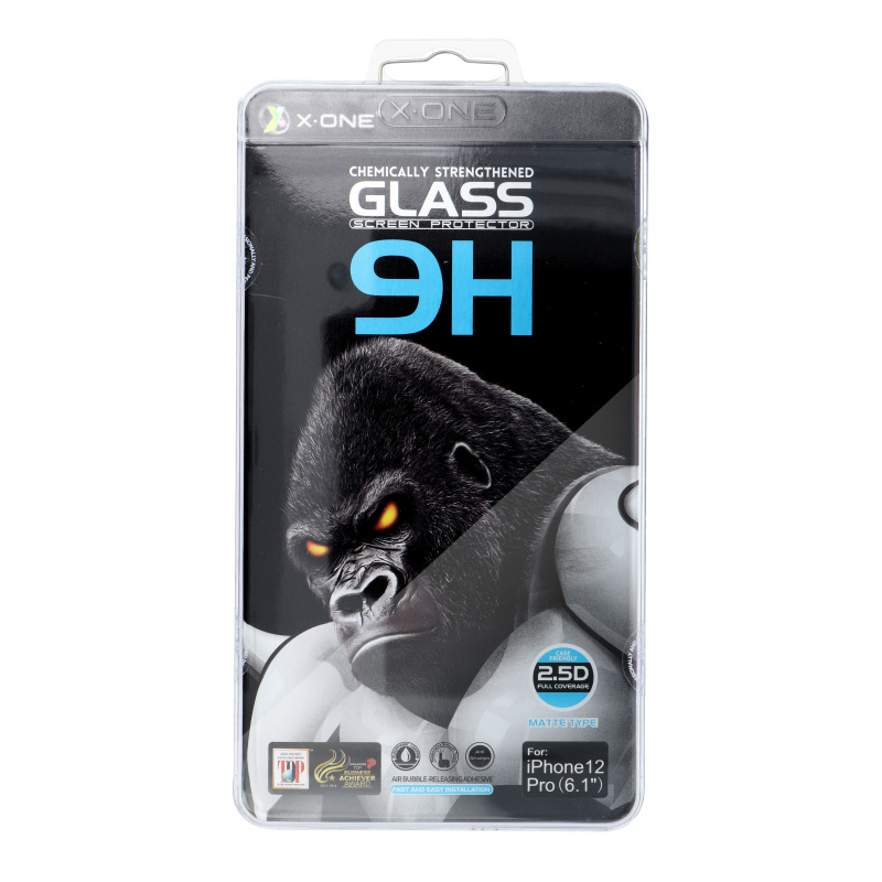 Tvrzené sklo X-ONE Full Cover Extra Strong Matné - pro Apple iPhone 15 Plus (full glue) černé