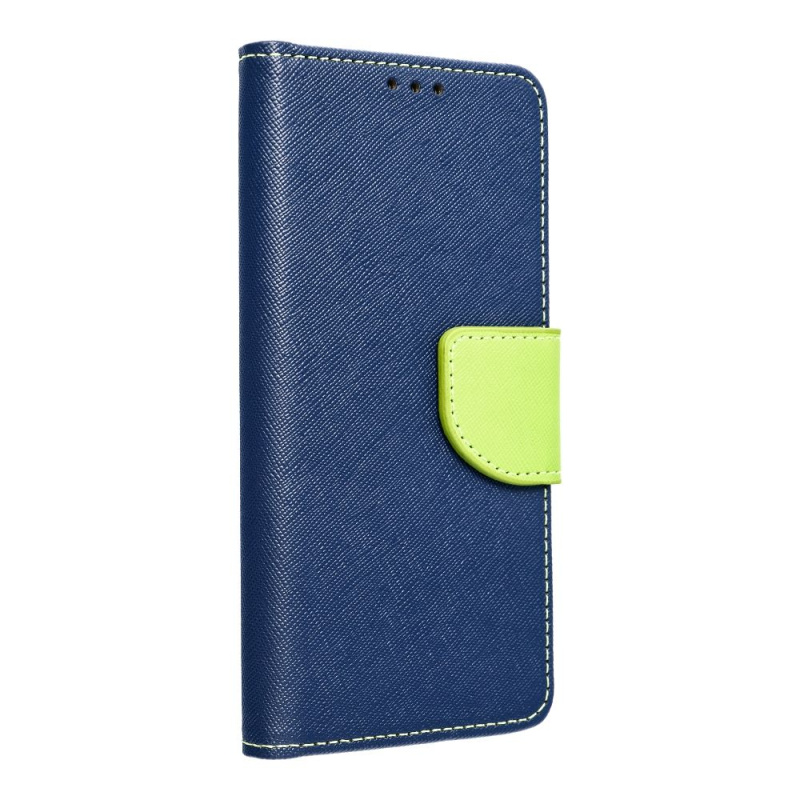OEM Pouzdro Fancy Book SAMSUNG Galaxy S24 ULTRA navy blue / limonka