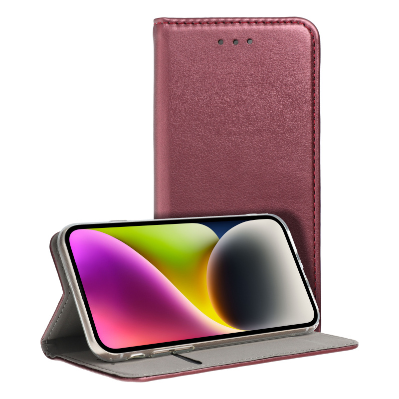 OEM Pouzdro Magnet Flip Wallet Book SAMSUNG Galaxy A15 bordó