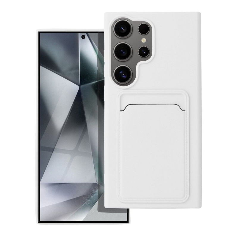 OEM Pouzdro Forcell CARD CASE SAMSUNG Galaxy S24 Ultra bílé