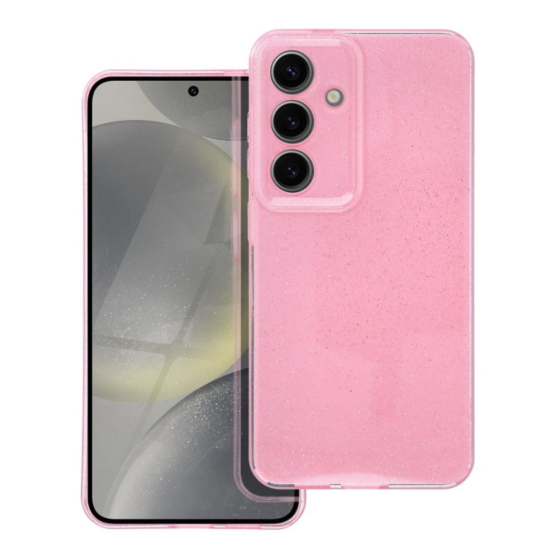 OEM Pouzdro CLEAR CASE 2mm BLINK SAMSUNG Galaxy S24 růžové