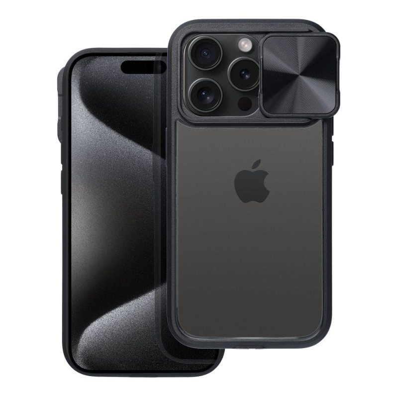 OEM Pouzdro SLIDER APPLE IPHONE 15 PLUS černé