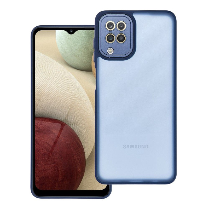 OEM Pouzdro Variete SAMSUNG Galaxy A12 tmavě modré