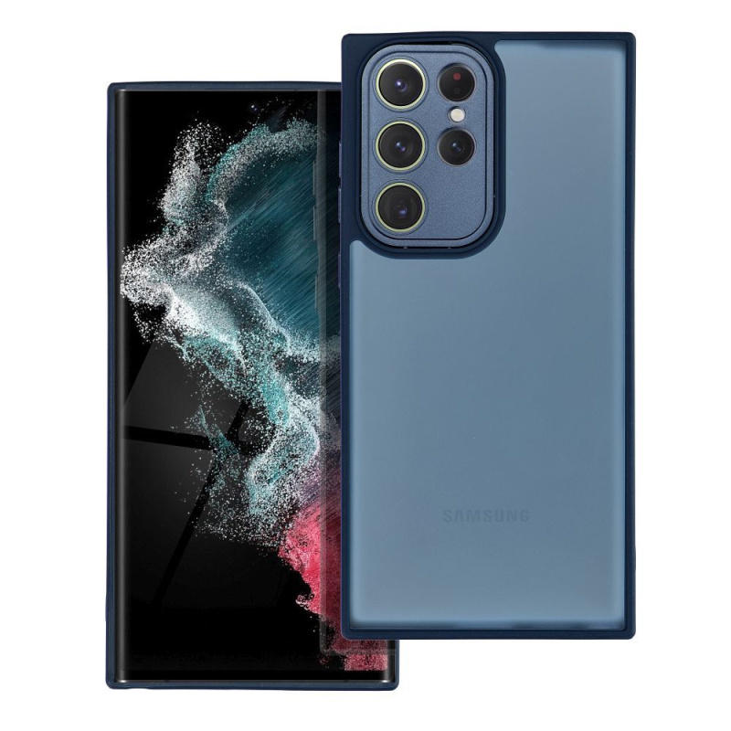 OEM Pouzdro Variete SAMSUNG Galaxy S22 Ultra tmavě modré