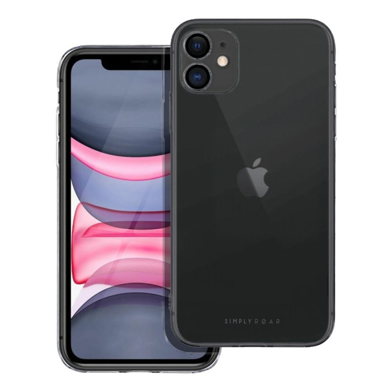 Pouzdro Roar Pure Simple Fit Case APPLE IPHONE 11 transparentní