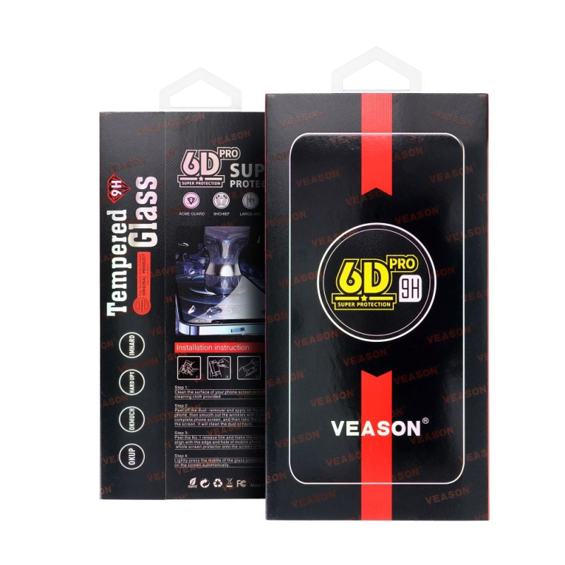 Veason Sklo 6D Pro Full Glue Tempered Glass Xiaomi Redmi 12T / 12T Pro černé