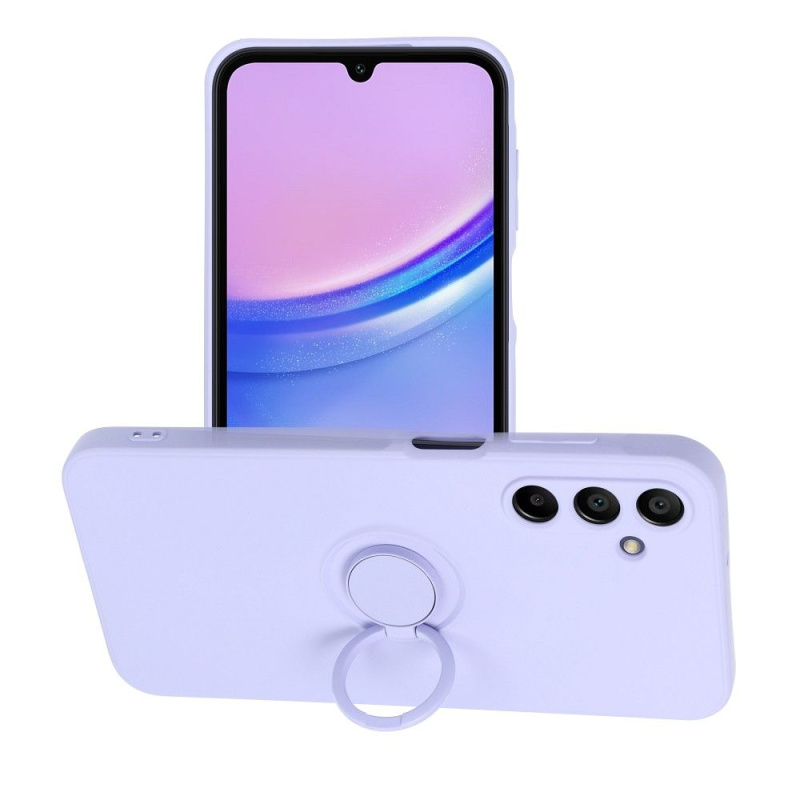 OEM Pouzdro Forcell SILICONE RING SAMSUNG Galaxy A15 5G fialové