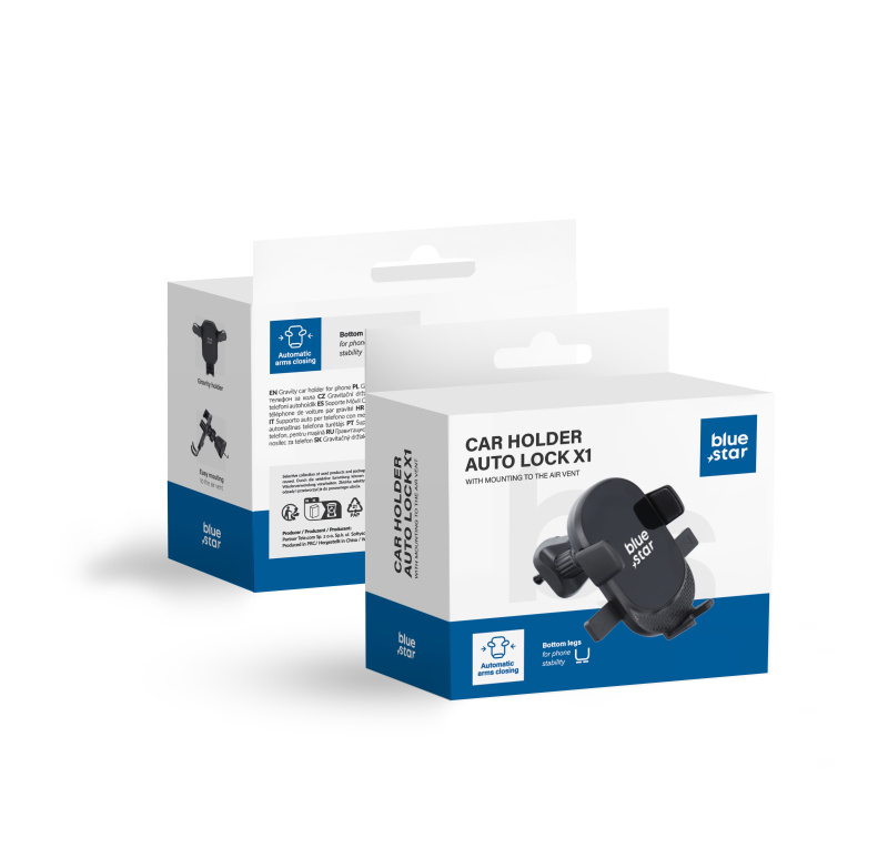 BLUE STAR AUTO LOCK X1 držák do mřížky černý