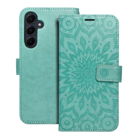 OEM Pouzdro Forcell MEZZO Book SAMSUNG Galaxy A55 5G mandala zelené