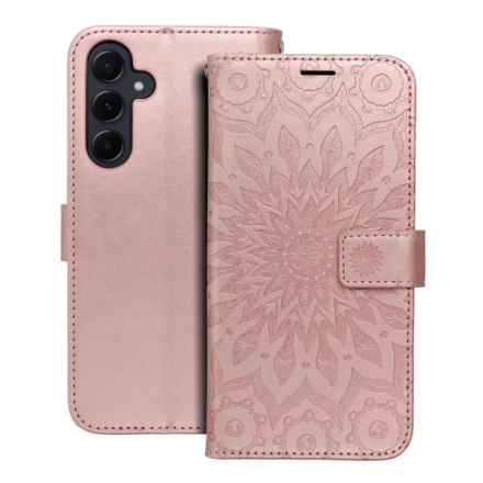 OEM Pouzdro Forcell MEZZO Book SAMSUNG Galaxy A55 5G mandala zlato růžové