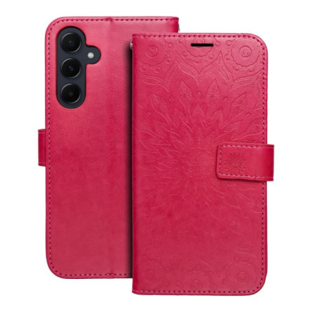 OEM Pouzdro Forcell MEZZO Book SAMSUNG Galaxy A55 5G mandala purpurové