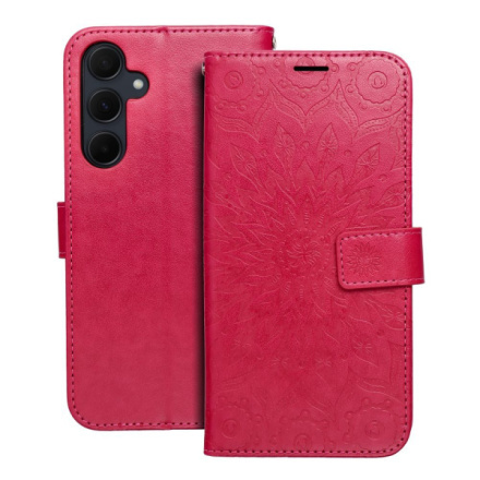 OEM Pouzdro Forcell MEZZO Book SAMSUNG Galaxy A35 5G mandala purpurové