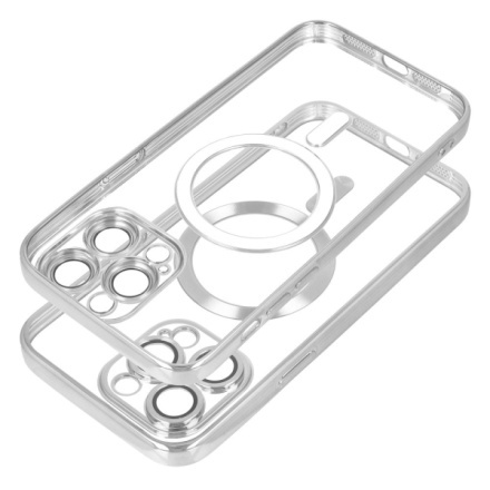 OEM Pouzdro Electro Mag Cover SAMSUNG Galaxy S24 PLUS stříbrné