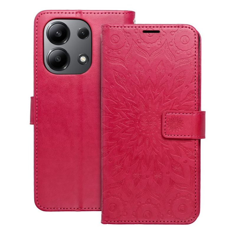 OEM Pouzdro Forcell MEZZO Book XIAOMI Redmi NOTE 13 4G mandala purpurové