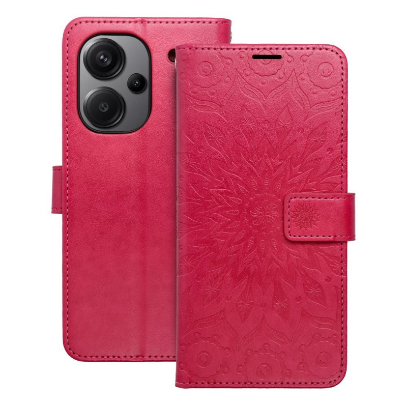 OEM Pouzdro Forcell MEZZO Book XIAOMI Redmi NOTE 13 PRO Plus 5G mandala purpurové