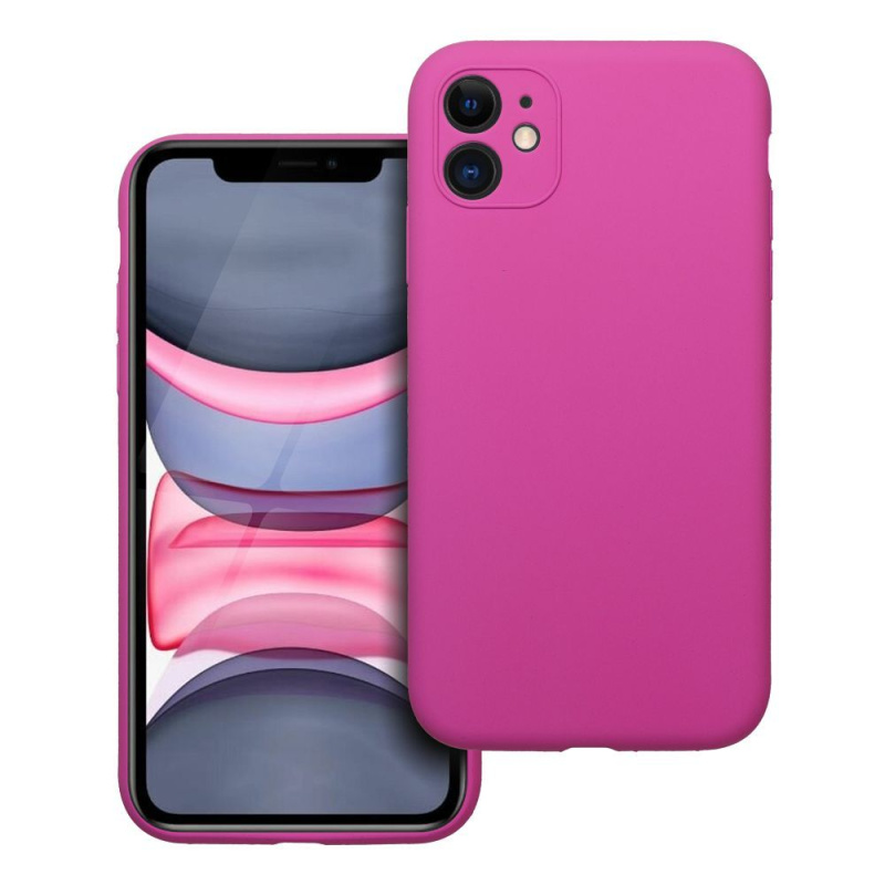OEM Pouzdro SILICONE 2mm APPLE IPHONE 11 růžové