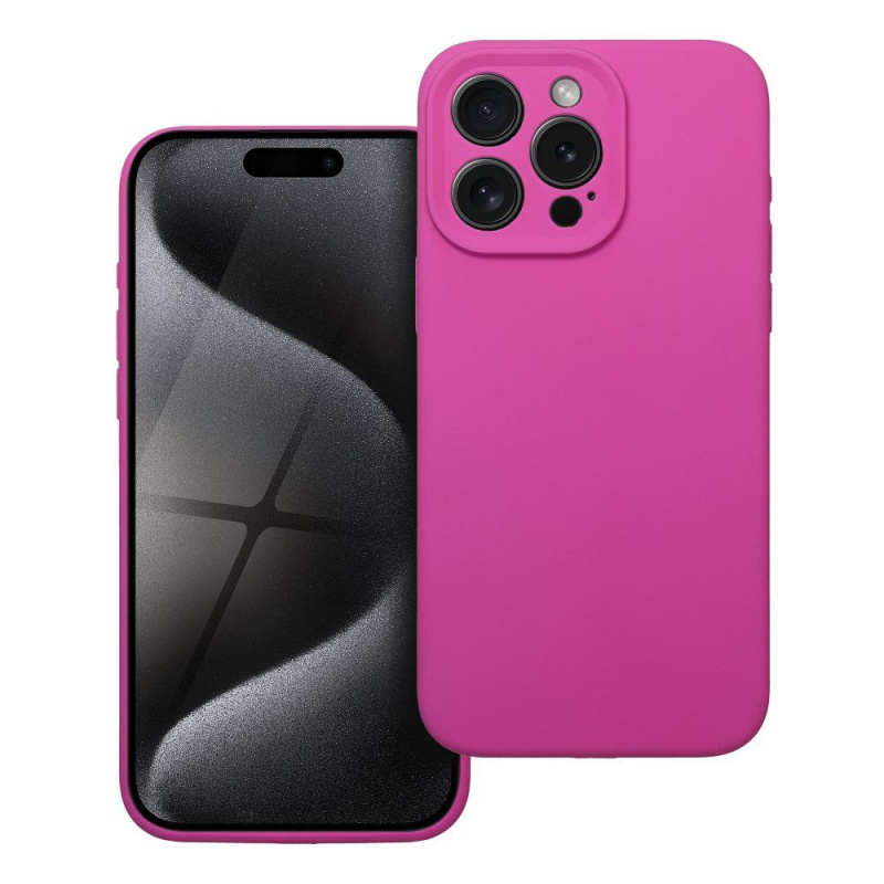 OEM Pouzdro SILICONE 2mm APPLE IPHONE 15 Pro Max růžové