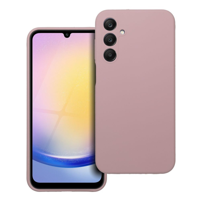 OEM Pouzdro SILICONE 2mm SAMSUNG Galaxy A25 5G pudrově růžové