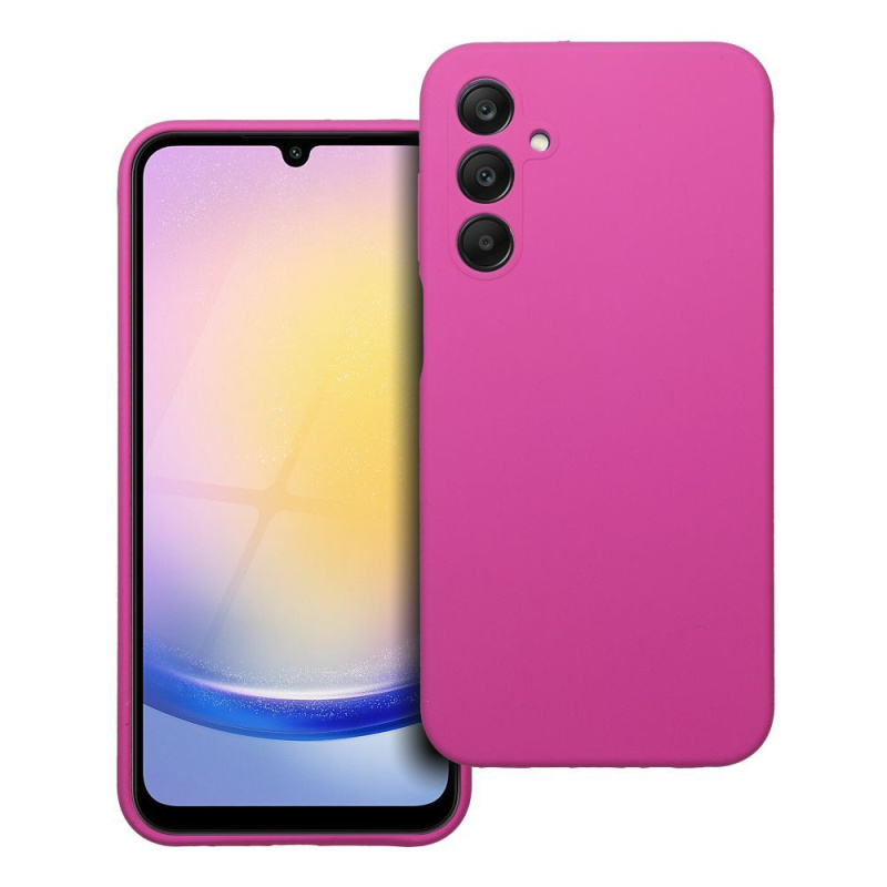 OEM Pouzdro SILICONE 2mm SAMSUNG Galaxy A25 5G růžové